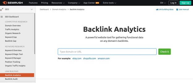 backlink checker google analytics