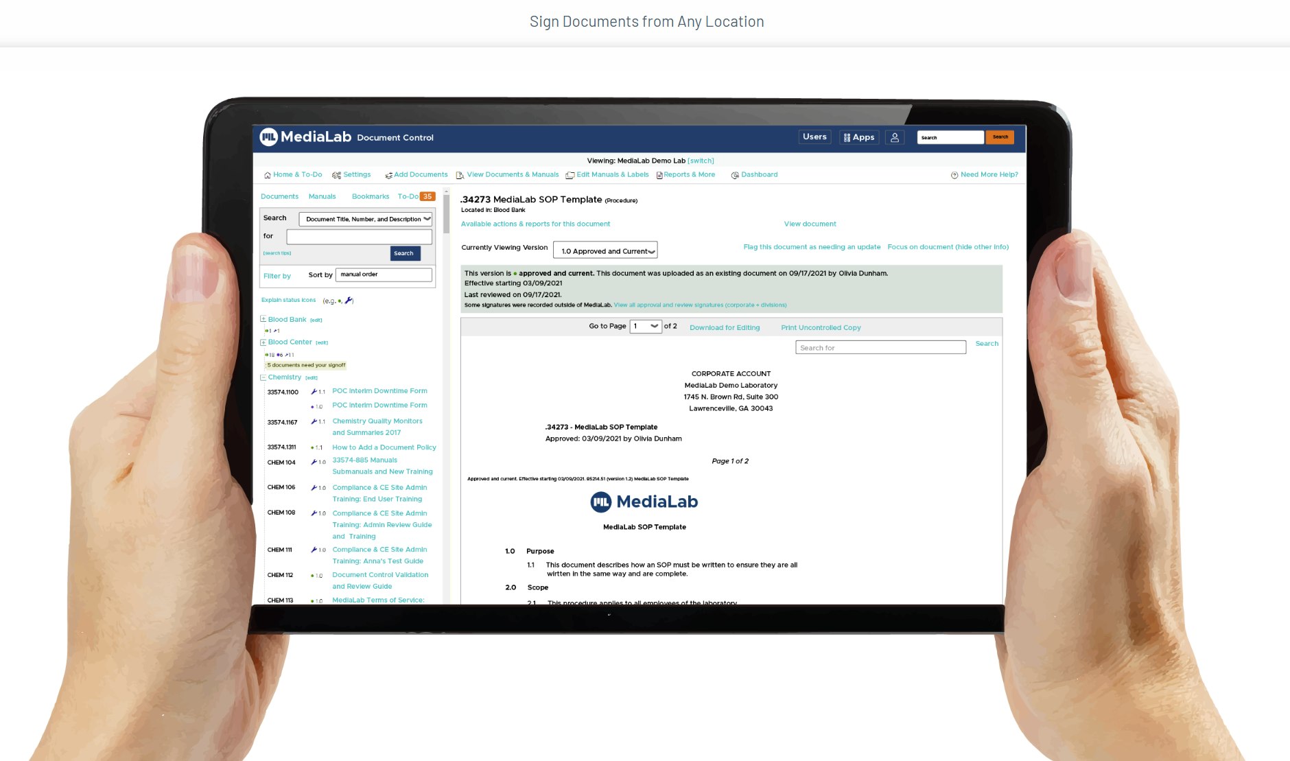 document compliance software
